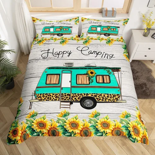 Vista 36 de Feelyou - Juego de funda de edredón con estampado floral de rosas - Juego de ropa de cama con flores románticas para dormitorio de niños, niñas
