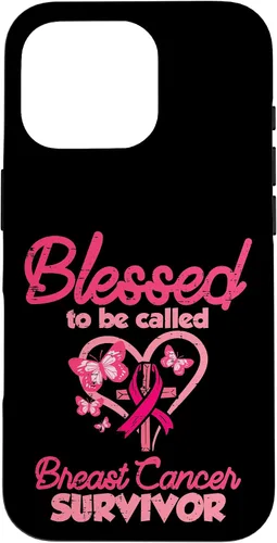 Vista 20 de Blessed Breast Cancer Survivor Awareness Christian Women Case for iPhone 17