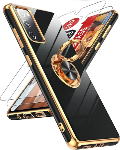 Vista 105 de LeYi Funda para iPhone XR: con Protector de Pantalla de Vidrio Templado [Paquete de 2] Soporte de Anillo Giratorio de 360°, Soporte Magnético