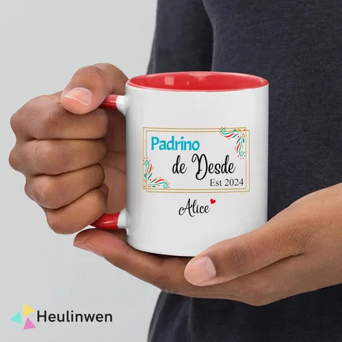 Vista 7 de Bautizo Recuerdos Juego De 2 Tazas 2024, Para Niño, Niña, Propuesta de Regalos de Dios Padrinos De Bautizo Propuesta Set 2 Tazas Café 11Oz, Regalo