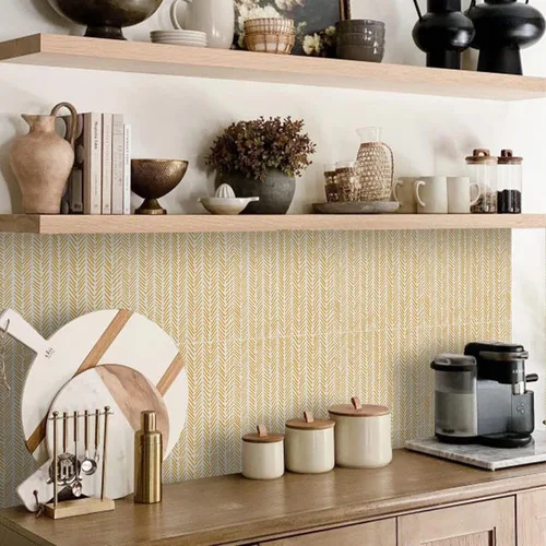 Vista 34 de Alwayspon Adhesivos de transferencia de azulejos de vinilo esmerilado para despegar y pegar, calcomanías autoadhesivas para azulejos de pared