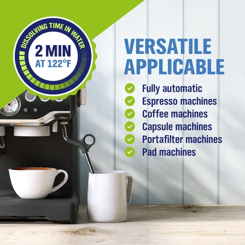 Vista 5 de WoldoClean - Tabletas descalcificadoras para cafeteras (40 x 0.56 oz)