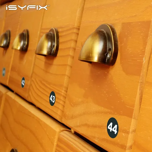 Vista 5 de iSYFIX Calcomanías negras de números consecutivos – 1 a 100, 1 pulgada, 1 juego – Vinilo autoadhesivo de alta calidad, ideal para inventario