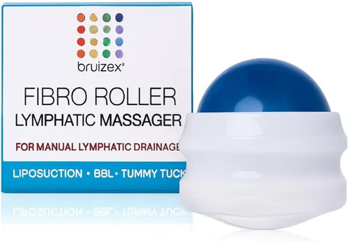 Vista 7 de Bruizex Juego de masajeador facial de drenaje linfático: rodillo facial de cuarzo rosa y herramienta facial Gua Sha para masaje linfático, alivio