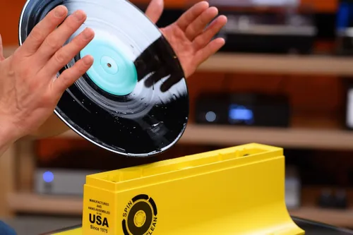 Vista 6 de Kit de lavado de discos Spin-Clean Limpiador de discos de vinilo Kit de limpieza de discos Solución sin alcohol Rodillos de ajuste