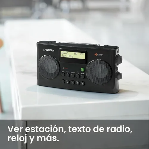 Vista 8 de Sangean HDR-16 HD radio portátil AM/FM-Stereo