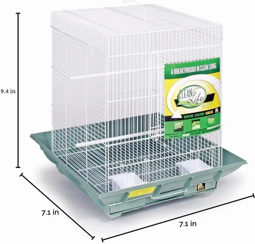Vista 6 de HomeStock Mountain Majesty Clean Life - Jaula para pájaros con interior espacioso, construcción duradera, características fáciles de limpiar y Verde