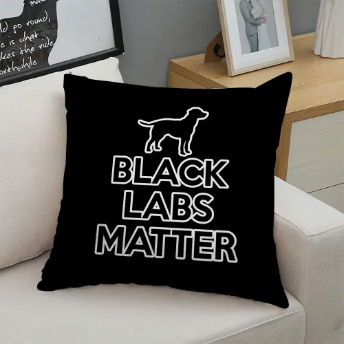 Vista 5 de Funda de almohada decorativa cuadrada de Black Labs Matter para el hogar, sofá, sala de estar, cama, sofá, automóvil, 18 x 18 pulgadas, funda