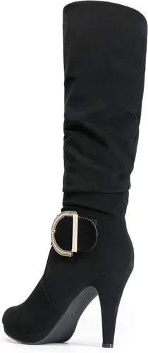 Vista 3 de DREAM PAIRS Botas de mujer de tacón alto y caña alta