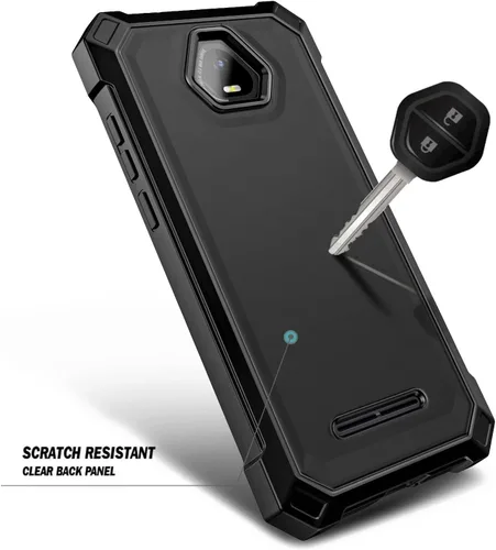 Vista 4 de NZND Funda compatible con Schok Volt SV55 con [protector de pantalla integrado], cubierta protectora de cuerpo completo a prueba de golpes