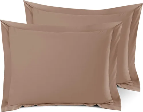 Vista 65 de Nestl Juego de 2 fundas tipo sham de almohada suaves - Fundas de almohada de microfibra de doble cepillado - Fundas de almohada de cama premium