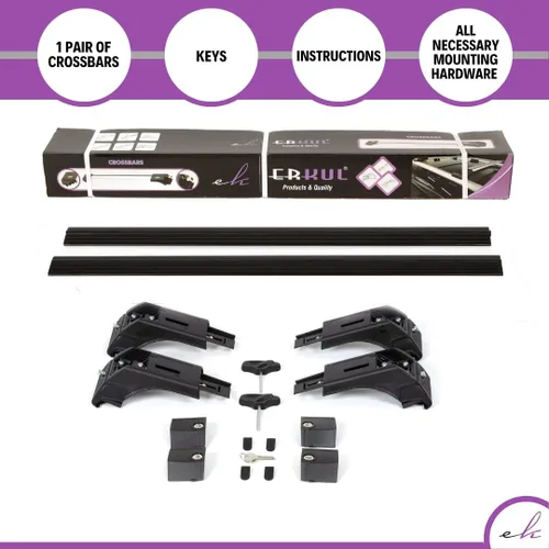 Vista 6 de ERKUL Barras transversales para portaequipajes para Porsche Cayenne 2003-2010 Barras transversales de aluminio con bloqueo antirrobo para el techo