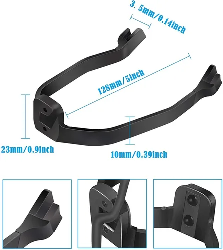Vista 2 de Guardabarros trasero para scooter, soporte de repuesto para guardabarros, compatible con Xiaomi 1S / M365 / Pro