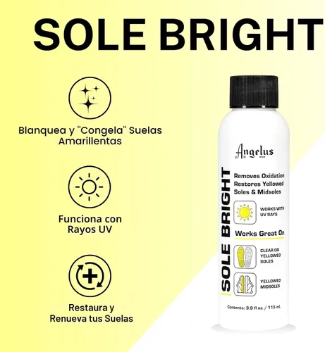 Vista 2 de Angelus Sole Bright- Removedor de óxido, 4 oz, Goma, Cleaners y acabados