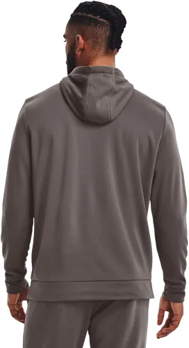 Vista 3 de Under Armour Sudadera con capucha de vellón ArmourFleece con logotipo grande para hombre