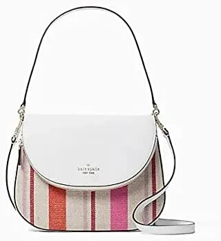 Vista 2 de Kate Spade Leila rayas lona mediana hombro bolso de mujer
