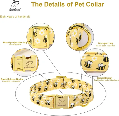 Vista 329 de Collar para perros del 4 de julio, collares patrióticos azules para cachorros y perros pequeños, ligero y ajustable 1776 collares para cachorros