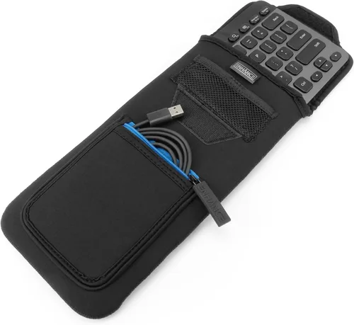 Vista 4 de ENHANCE Funda para teclado Bluetooth Logitech K810, Anker, Apple Magic Keyboard (hasta 11.5 pulgadas) con construcción de neopreno, almacenamiento