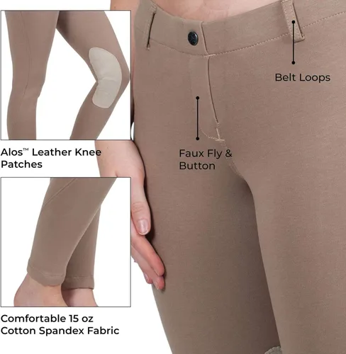 Vista 3 de ELATION Pantalones de equitación para mujer etiqueta roja fáciles de poner