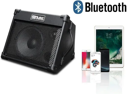 Vista 4 de Coolmusic Amplificador portátil para guitarra acústica, para artistas en movimiento, Bluetooth incorporado (40W a batería)