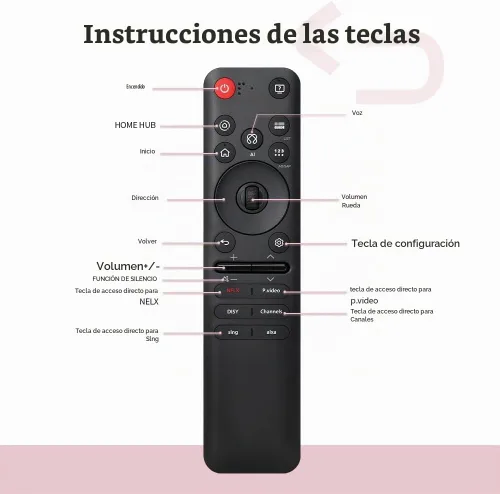 Vista 8 de Repuesto para control remoto mágico LG MR25GA con voz, puntero y rueda