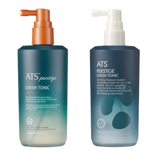 Vista 2 de ATS Perstige Livesh Tonic, para el crecimiento del cabello, tratamiento del cuero cabelludo, grosor y plenitud, energiza el cuero cabelludo, 4.05