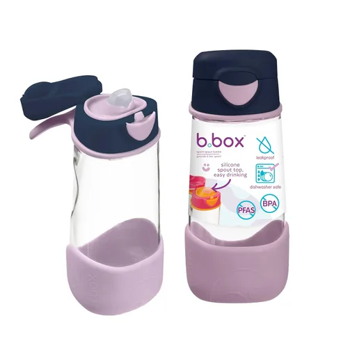 Vista 21 de b.box Sport Spout Kids - Botella de agua para la escuela, botella de agua Azul (Blue Slate)