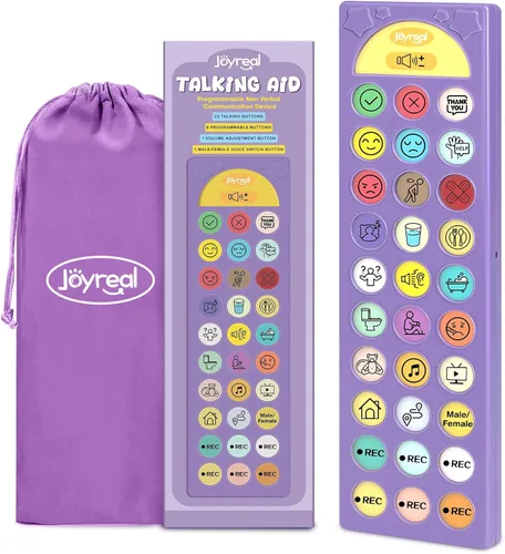 Vista 10 de Joyreal Dispositivo AAC para Autismo, Herramientas de Comunicación No Verbal para Terapia del Habla y Rehabilitación de Accidente Cerebrovascular.