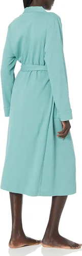 Vista 2 de Tienda Essentials Bata ligera de punto gofre de longitud completa para mujer (disponible en tallas extragrandes)