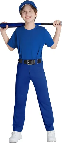 Vista 15 de QBK 2T 3T 4T 5T to 17 años Niños Pantalones de Béisbol Pantalones Pantalones de Softbol Niños Tee Ball Pantalones Negro