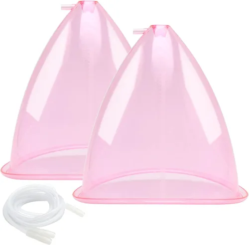 Vista 7 de ZILAMPU Copas de vacío para glúteos de 6.1 fl oz, accesorios para máquina de ventosas de terapia de vacío XL, ventosas de 8.26 pulgadas de diámetro