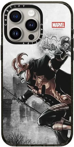 Vista 49 de CASETiFY Funda para iPhone Air, compatible con MagSafe Marvel VS CoLab Protección contra caídas de grado militar 4x de 8.2 pies Funda Capitán