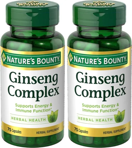 Vista 7 de Complejo herbal para la salud de Nature's Bounty, cápsulas de ginseng, 75 cada una, 74312119323, paquete de de 1, 1, 1