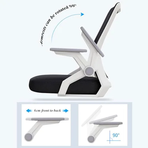 Vista 7 de Ergonomic Desk Office Chair with Adjustable Lumbar Support, High Back Mesh Computer Chair with Headrest and Flip-up Armrests Task Chair for Home