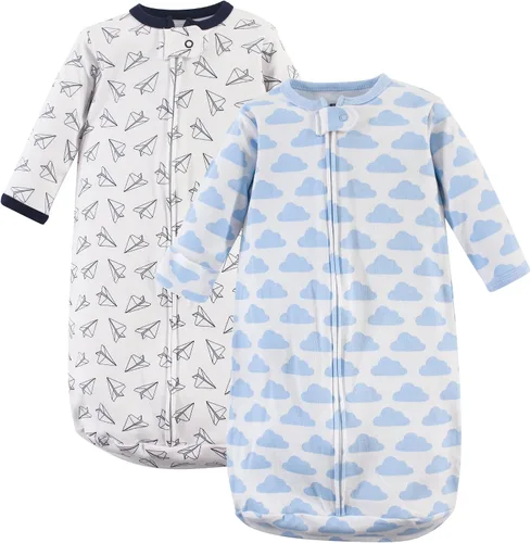 Vista 14 de Hudson Baby Saco de dormir unisex de algodón con manga larga para bebé, saco, manta