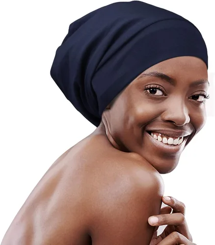 Vista 26 de FocusCare - Gorro de satén para dormir, para mujer, regalos para mujeres con cabello rizado o con frizz Verde militar