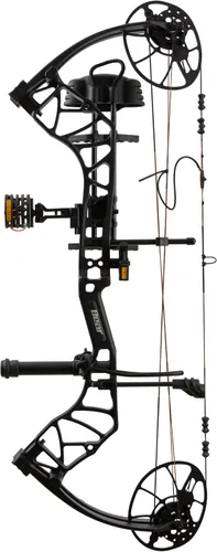 Vista 13 de Bear Legit Maxx - Arco compuesto listo para cazar, 70 libras. Peso de tiro con arco True Timber Strata/Negro