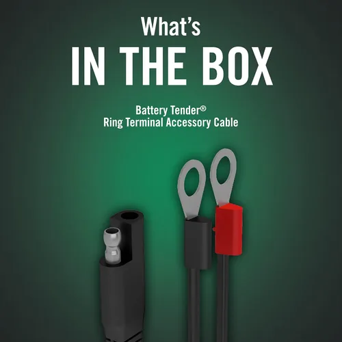 Vista 5 de Battery Tender - Arnés de terminal de anillo accesorio con cable - Adaptador de cable de 45,72 cm con desconexión rápida SAE - Fácil, rápido