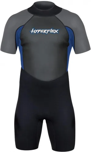 Vista 3 de HYPERFLEX Traje de neopreno corto de 0.098 in para hombre y mujer, surf, deportes acuáticos, buceo, esnórquel, cómodo, flexible, ajuste anatómico