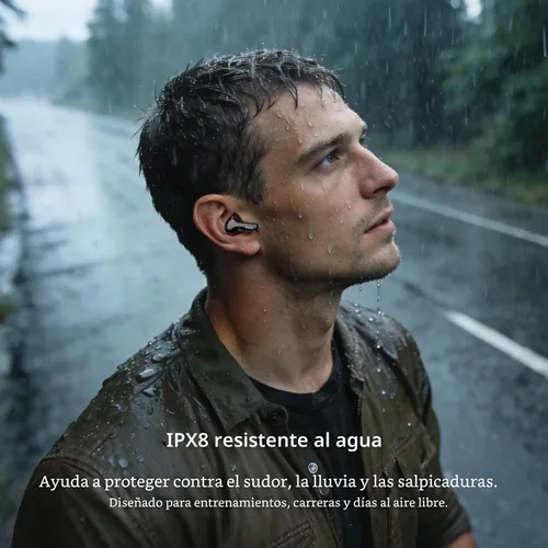 Vista 9 de TOZO Auriculares inalámbricos híbridos con cancelación activa de ruido en Negro
