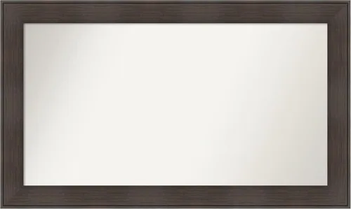 Vista 41 de Amanti Art Espejo personalizado, espejo de baño de veta de madera rústica William, espejo de pared o espejo de tocador de baño sobre el fregadero
