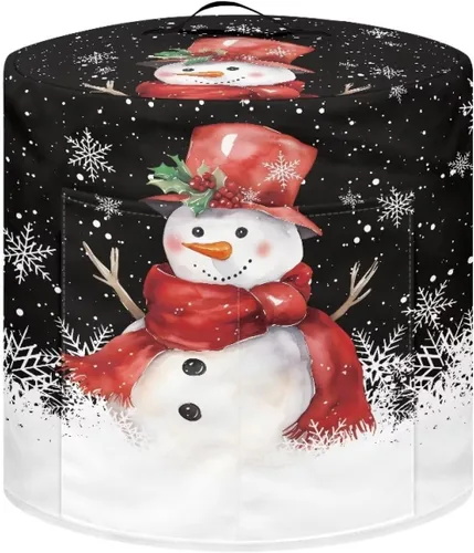 Vista 7 de GLENLCWE Funda para olla a presión de esqueleto de sangre roja para olla arrocera de 3 cuartos de galón, cubierta antipolvo de Halloween, cubierta
