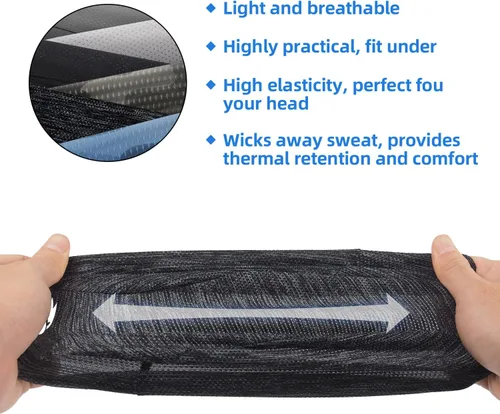 Vista 4 de Seektop 2 Pack Skull Cap Helmet Liner for Men, Cycling Running Sweat Wicking Skullcap Beanie, Fits Under Helmets