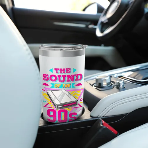 Vista 6 de 90s Nostalgia Retro 90s Dial Up Internet Vintage Stainless Steel Insulated Tumbler
