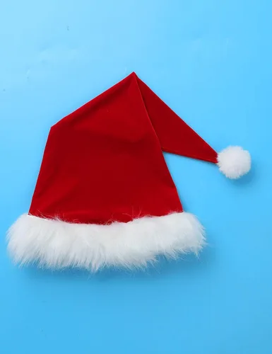 Vista 7 de Aislor Vestido de Navidad sin mangas de una sola pieza con cinturón y sombrero de Papá Noel