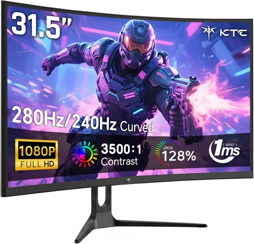 Vista 15 de KTC M27P6S Monitor para juegos mini LED 4K de 27 pulgadas, modo dual de Blanco