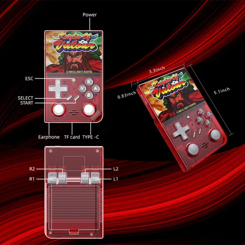 Vista 5 de UNICO - Consola de juegos de mano retro 15 juegos de arcade clásicos con licencia IGS Pantalla de 3.5 pulgadas, sistema de juegos portátil