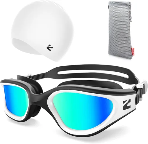 Vista 15 de ZIONOR Gafas de natación para adultos, G1 Air con protección UV antivaho y a prueba de fugas, ajuste cómodo para adultos, hombres y mujeres, incluye