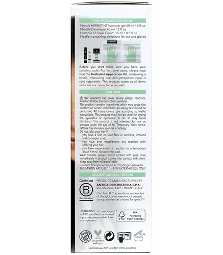 Vista 2 de Herbatint Gel permanente para teñir el cabello a base de hierbas 5D castaño dorado claro - 4.6 fl oz