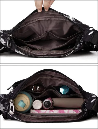 Vista 4 de Notag - Bolsas de hombro para mujer bolsas cruzadas de nailon impermeable ligero bolsas de mensajero